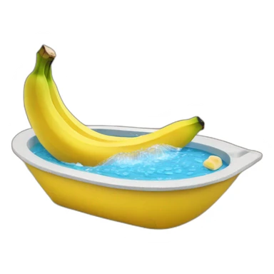 A banana wearing a hot tub filled with beans buying a new f22 sticker