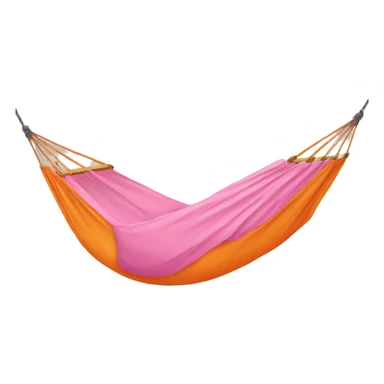 Orange and pink hammock  sticker