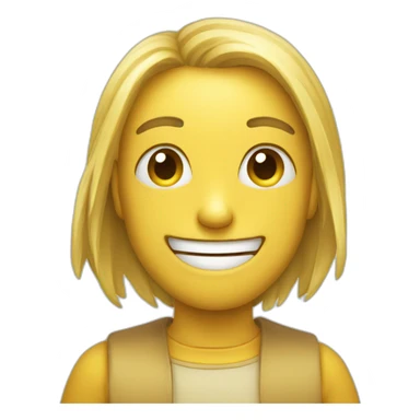 Smiley timide sticker