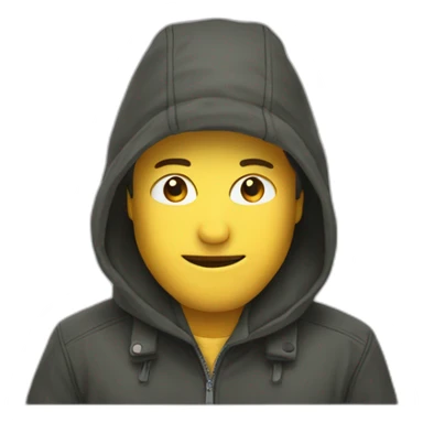 Homme cagoules sticker