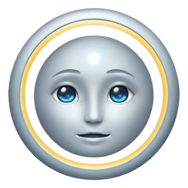 Gentle moon radiating emotional magic sticker