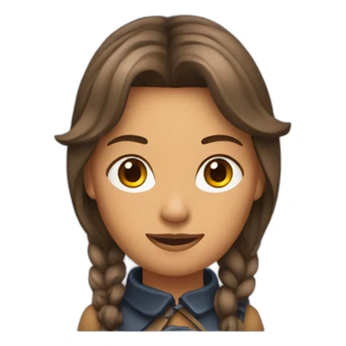 Une femme sur un cheval sticker