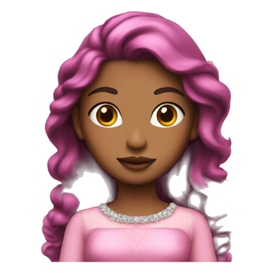 princess with pink sticker