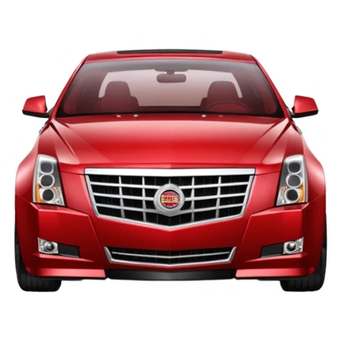 2009 red Cadillac CTS  sticker
