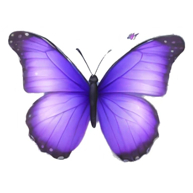 blue violet butterfly inside a magical dream sphere sticker