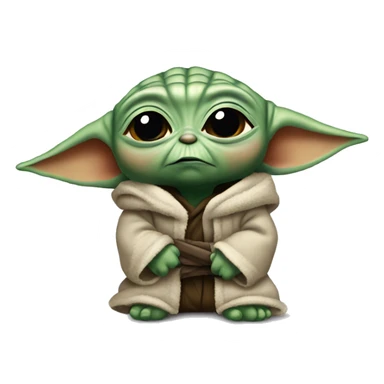 baby yoda thug sticker