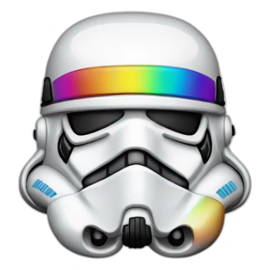 Rainbow Stormtrooper sticker