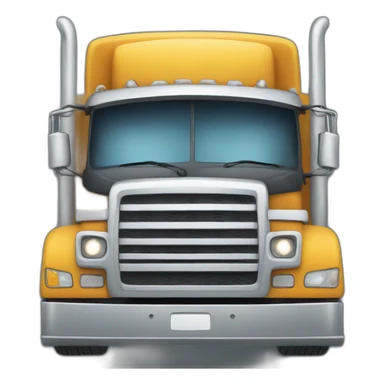 happy heavy truck sticker