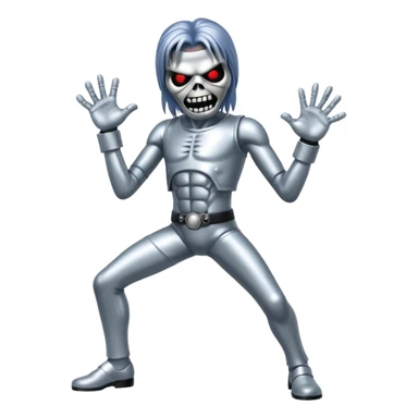 iron maiden monster eddie disco dance sticker