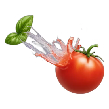 Tomato splashing sticker