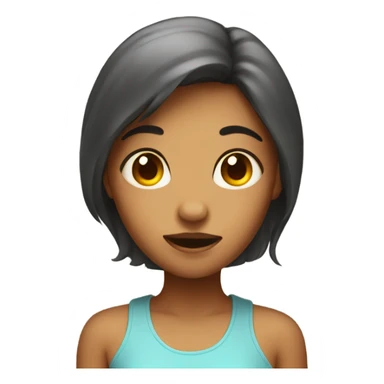 girl has a temperature  sticker