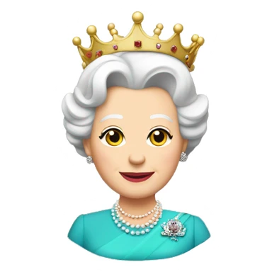 Queen Elizabeth II sticker