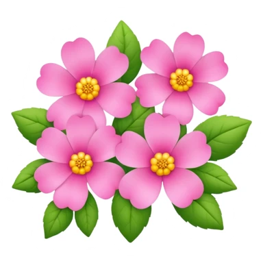 Pink flowers sticker