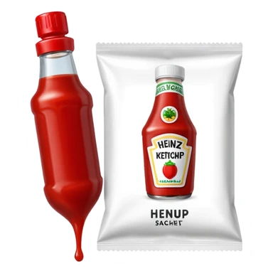One Heinz Ketchup Sachets 10ml sticker
