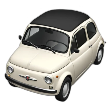 black fiat 500 sticker