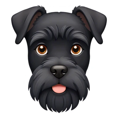 Black Schnauzer  sticker
