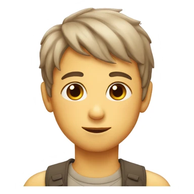 Boy with heart in eyes sticker