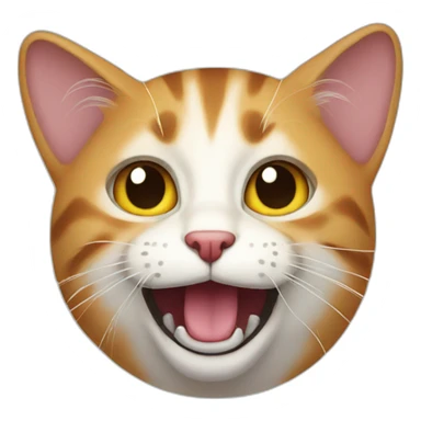 now need same cat with open mouth sticker