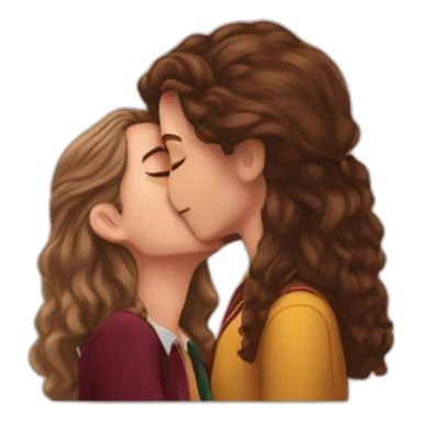 Hermion Granger kissing sticker