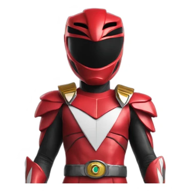 Red Jason Power Ranger sticker