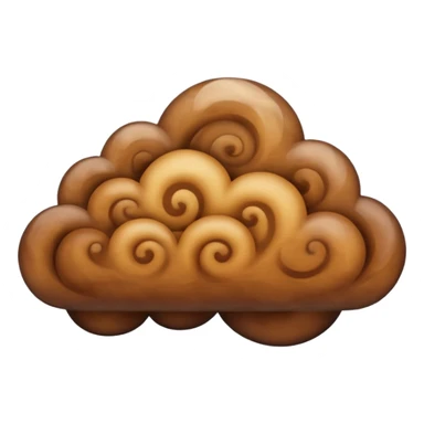 brown cloud sticker