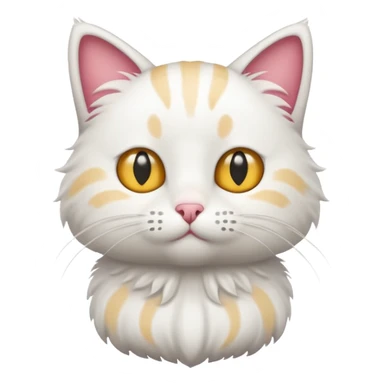 White standing cat (wenda from sprunki)  sticker