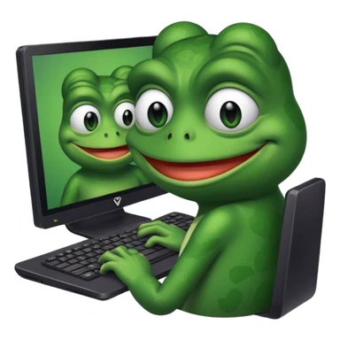 twitch pepe the frog computer  sticker