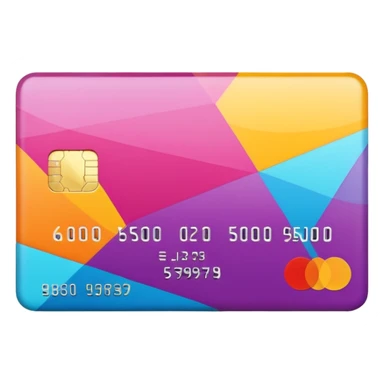 aesthetic credit card with pattern sticker