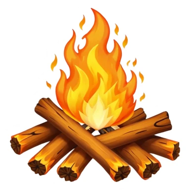 Bonfire campfire sticker