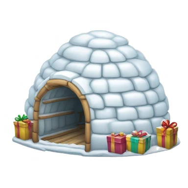 igloo party celebration white background sticker