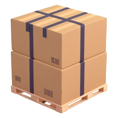 palletized boxes cargo sticker
