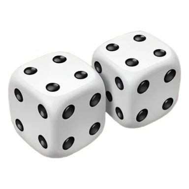 two dices sticker