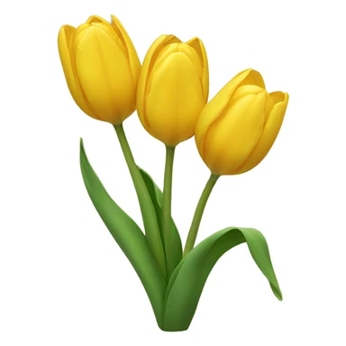 Yellow tulips sticker