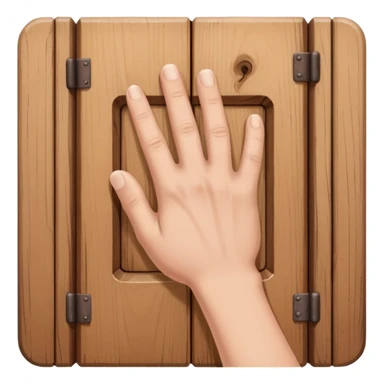 hand knock the door sticker