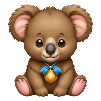 a lions mane on a Baby koala bear 🐨🦁 sticker