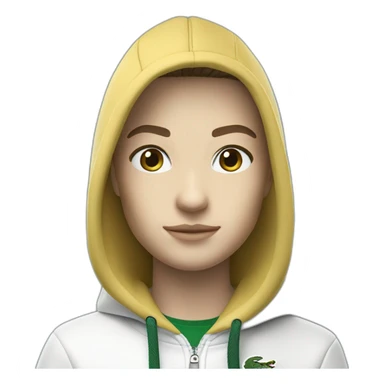 Lacoste tênis black bob with white lacoste hoodie sticker