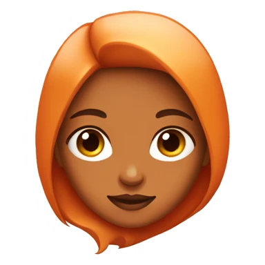 Girl with a fox face sticker