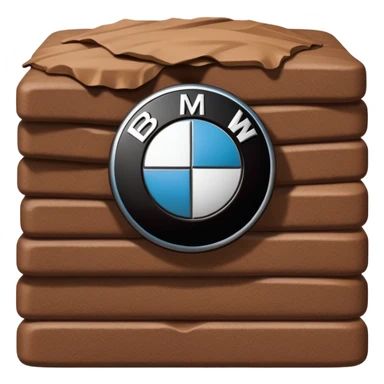 pile of shit with BMW logo sticker