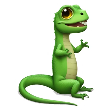 lizard going to sleep sticker