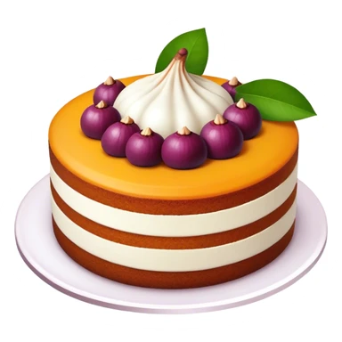 mangosteen cake sticker