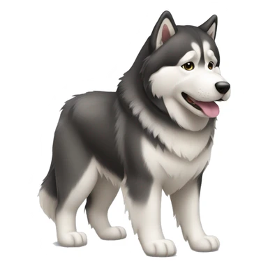 Alaskan Malamute full body sticker