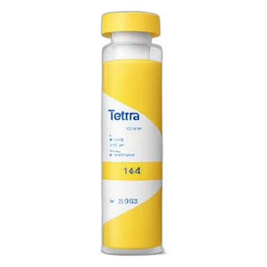 tetra easy test strips bottle white sticker