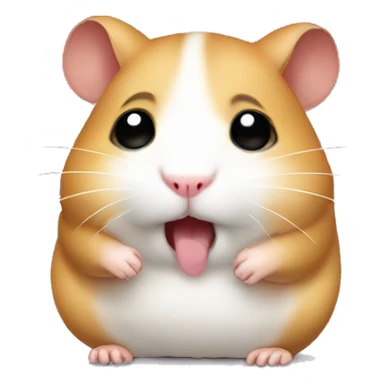 The hamster is crying sticker