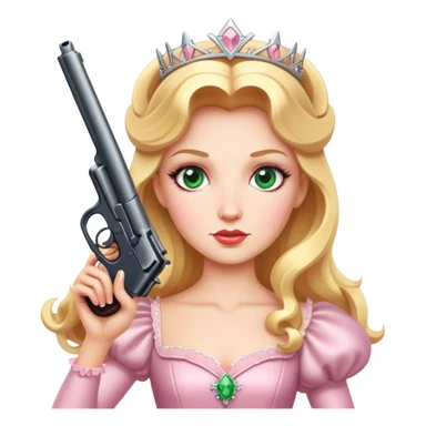 glinda with gun sticker