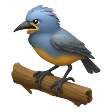 Erosion bird sticker