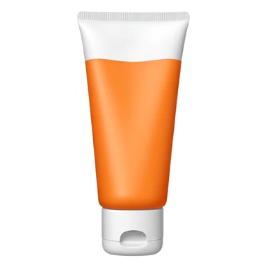 full Orange-colored tube type lotion sticker
