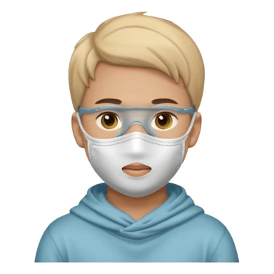 facemask beauty boy sticker