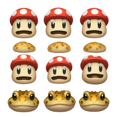 toad mario sticker