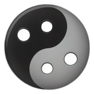 Ying et yang sticker