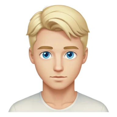 Handsome blonde hair and blue eyes white guy sexy pose sfw sticker